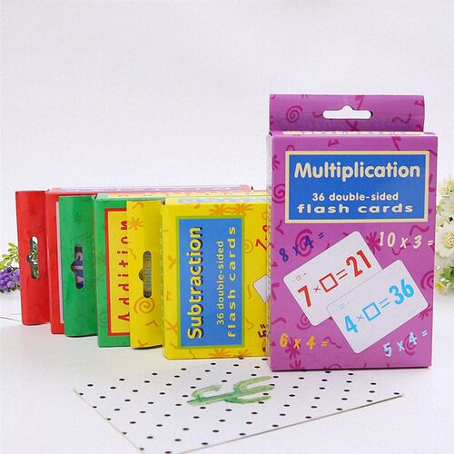 极速36Pcs Baby Learning Cards Mathematics Flash Card Additio