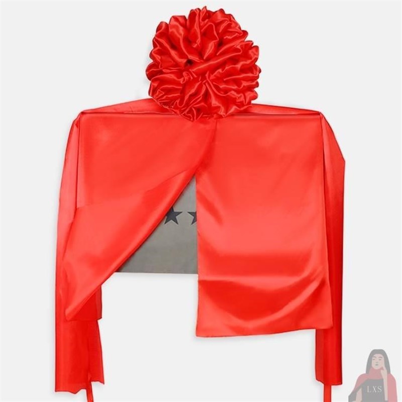 揭幕红绸布招牌红布开业揭牌w仪式牌匾装饰大花球架子布料道具定