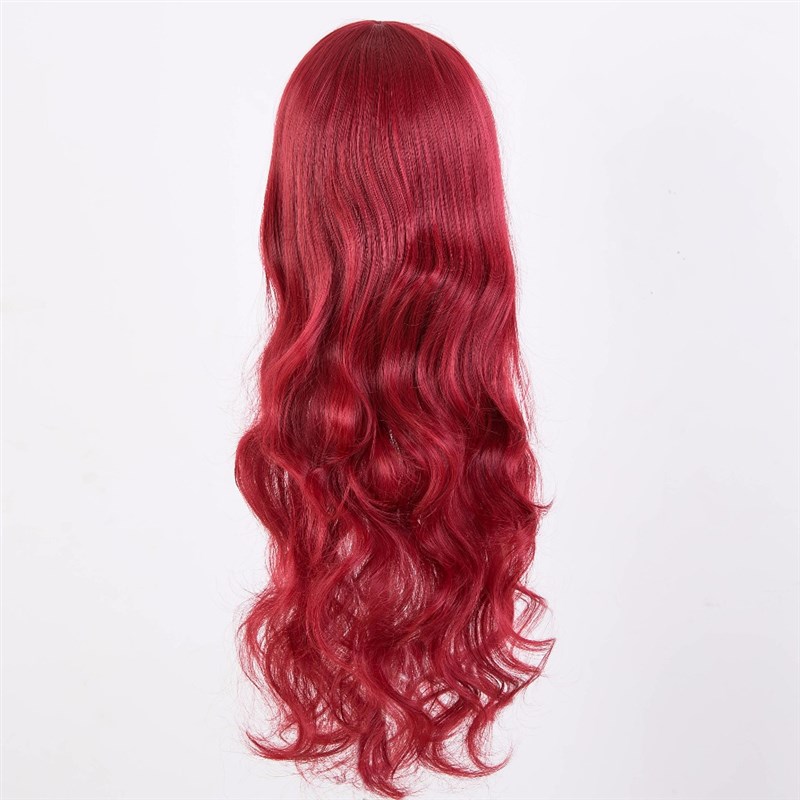 Black Wig Fei-Show Synthetic Heat Resistant Carnival Long Cu