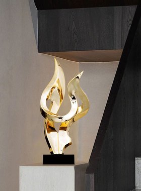 焰火抽象雕塑北欧创意酒店会所大堂办公室艺术装饰品摆设玄关摆件