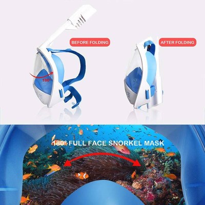 Underwater Scuba Anti Fog Full Face Diving Mask Snorkeling R