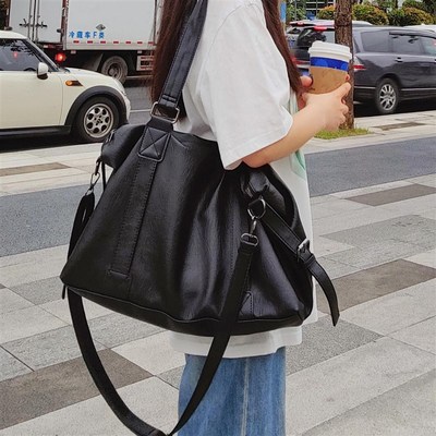 大容量轻便旅行托特包2025新款短途出差收纳包百搭通勤单肩斜挎包