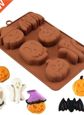 94PF Halloween Silicone Baking Mold Muffin Candy Mould