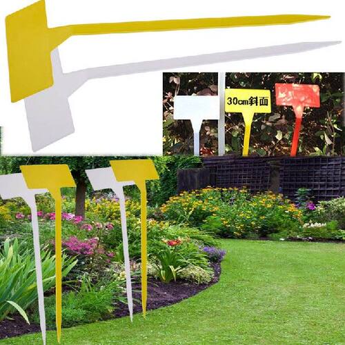好货50PCS Garden Ornament 30CM Hight Plastic Plant Markers