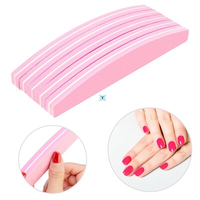 5/10pcs Nail File Nail Buffer 100/180 Sanding Buffer Block