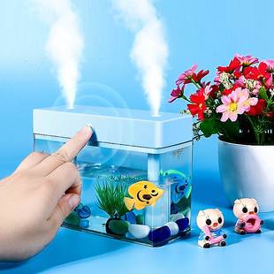 克美帝USB空气加湿器 双喷头 大雾量 静音 细雾不湿桌面 香薰机