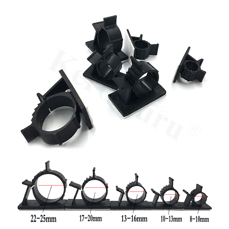 10pcs Cable Organizer Self Adhesive Cable Clips Table Cable
