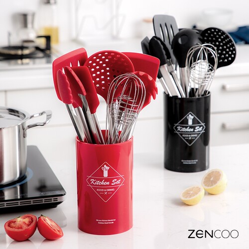 好货Silicone spatula set household non-stick pan high