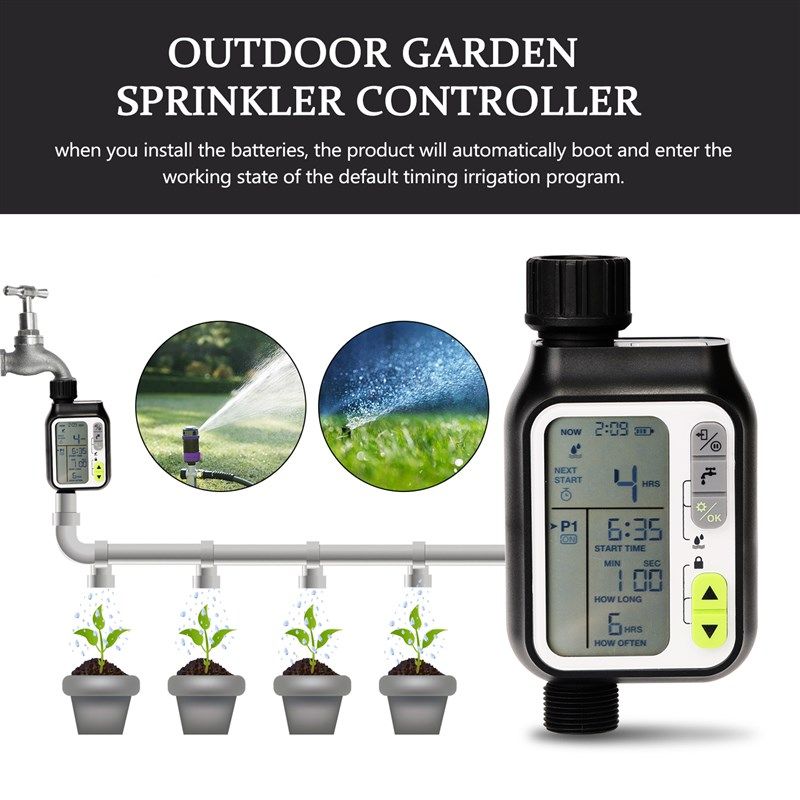 Garden Water Timer Electronic Watering Timer Irrigation Syst