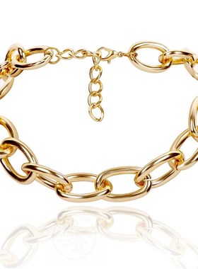 。Jewelry simple personality metal chain necklace Necklace f