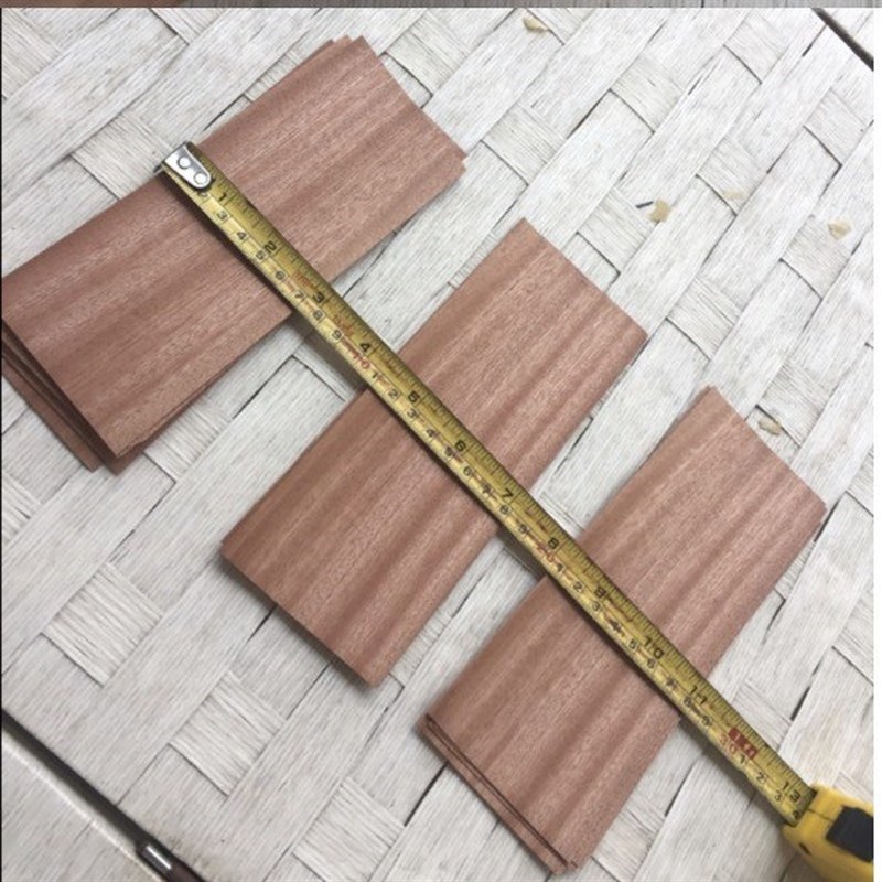 20Pieces/Lot 6x16cm Thuickness0.5mm Sapele Wood Chips Soli