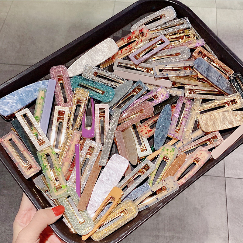 35 Styles 2/3pcs Hair Clip Set Acetate Hairpin Women Hair Ac