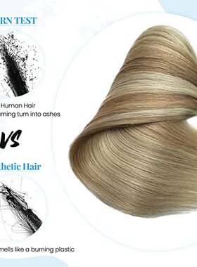 Sew in Hair Extensions Real Human Hair  BESFOR 18 Inch 100g