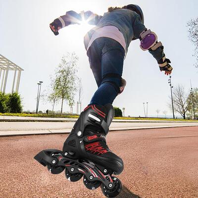 极速Adult Roller Skate Shoes Sliding Skate Adjustable Inline