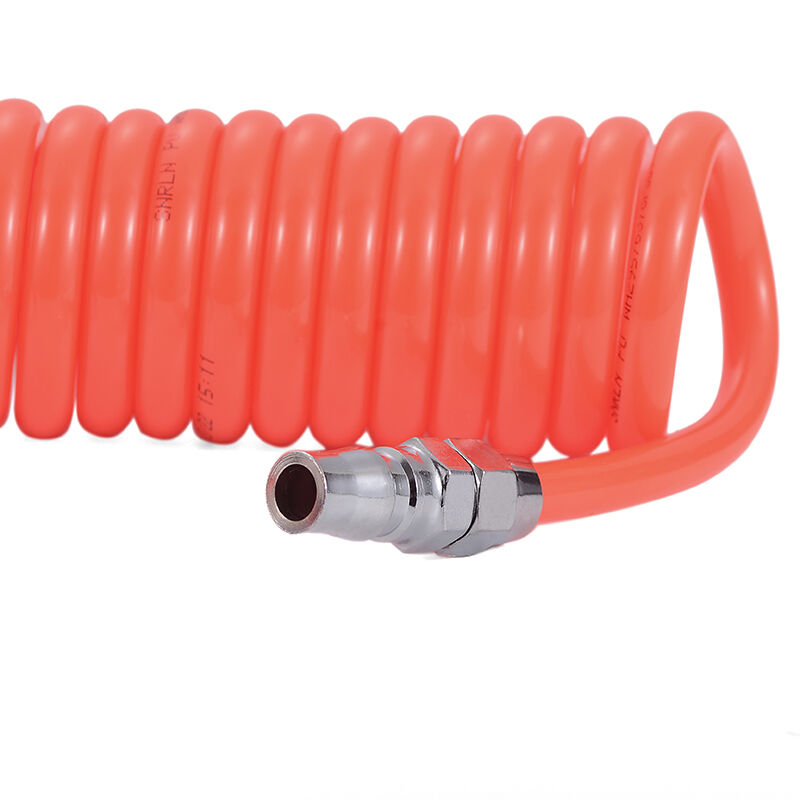 劲功PU弹簧气管软管空压机软管弹簧管气泵管螺旋风管带接头8*5(3