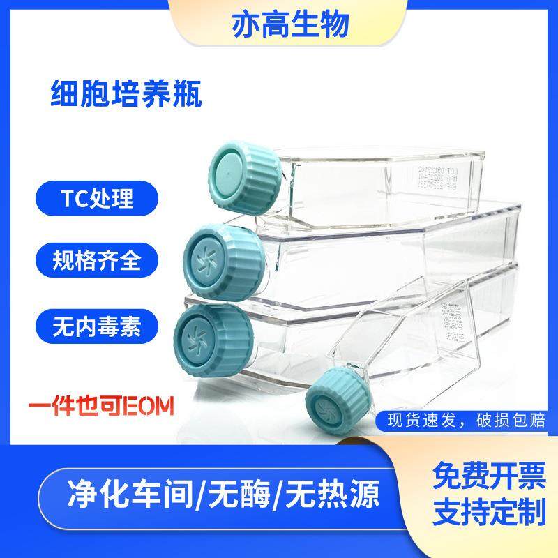 TC处理细胞培养瓶T25/75/175透气盖斜口T225透气盖密封盖厂家直销