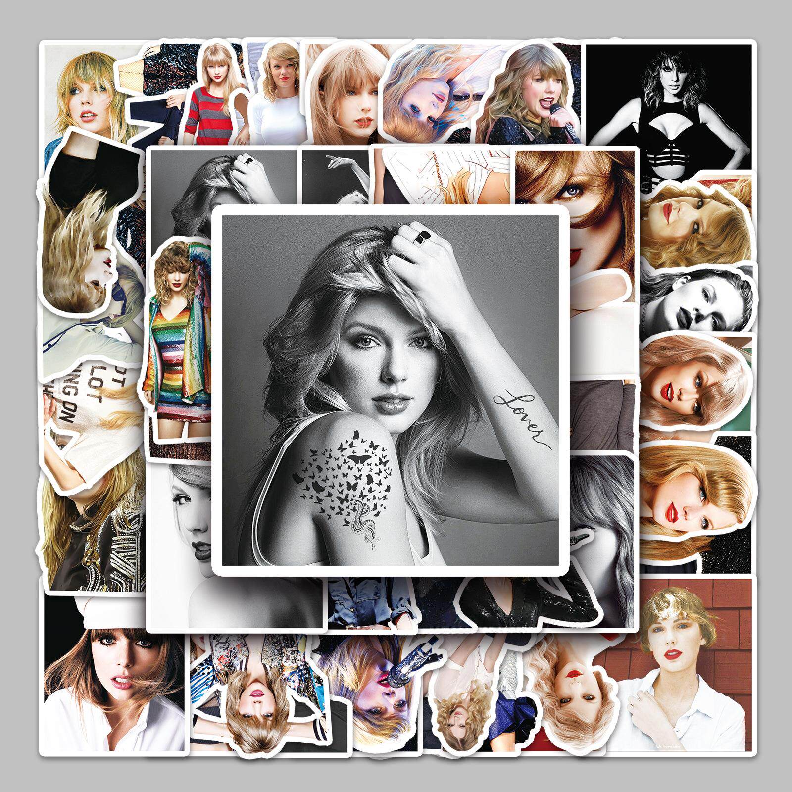 50张性感美女泰勒卡通涂鸦贴笔记本电脑摩托车滑板车汽车装饰贴纸