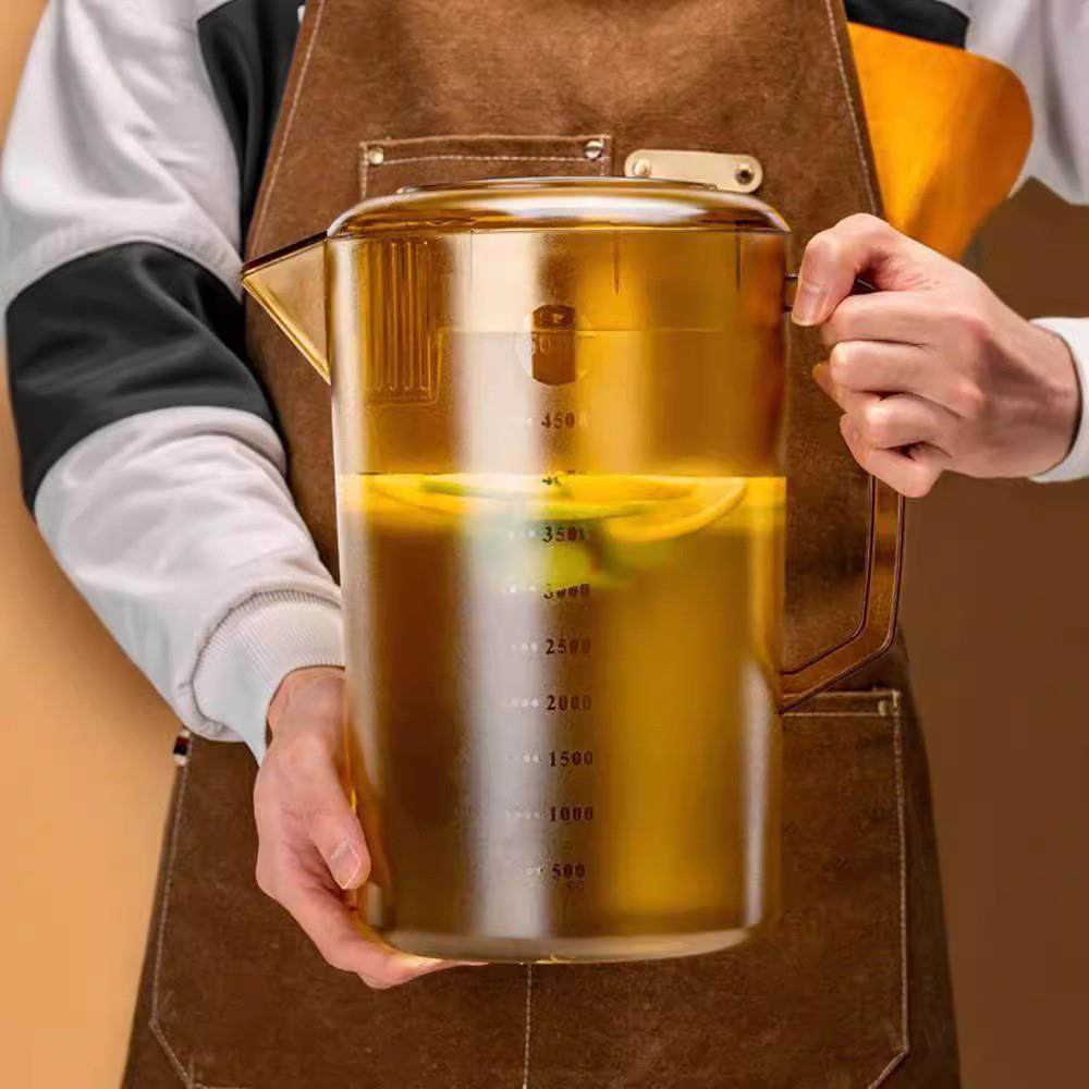 PC冷水壶果汁扎壶塑料PC凉水壶耐热大容量PC水壶家用泡茶壶PC量杯