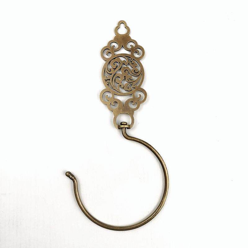 IYR7中式老式帐钩蚊帐挂钩宫廷三门蚊帐钩窗帘门帘大号挂勾配饰黄