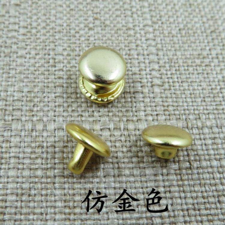厂家跨境铜双面铆钉外套装饰帽钉空心撞钉子母柳钉牛仔裤纽扣