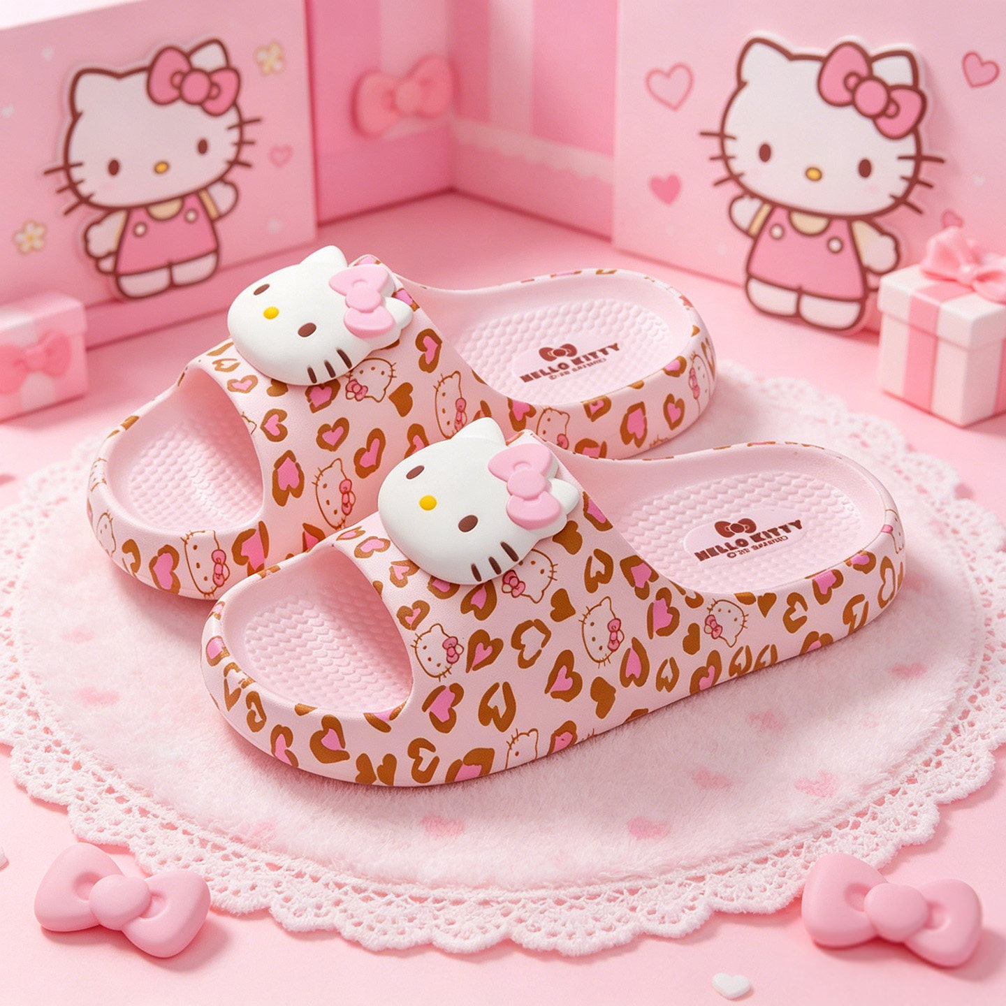 HelloKitty正版授权拖鞋女款凯蒂猫居家防滑防臭2026新款凉拖鞋夏