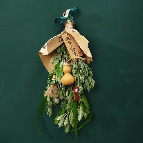 端午节手工diy艾草香包花束包装门饰挂件手作车挂饰品艾草门挂