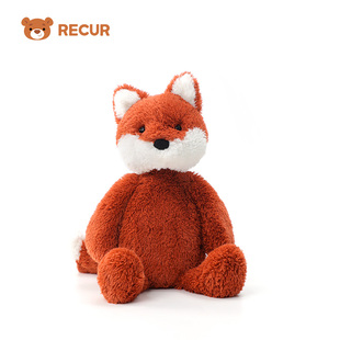RECUR贝塔火红狐狸毛绒玩具可爱玩偶睡觉抱枕安抚娃娃公仔送礼物