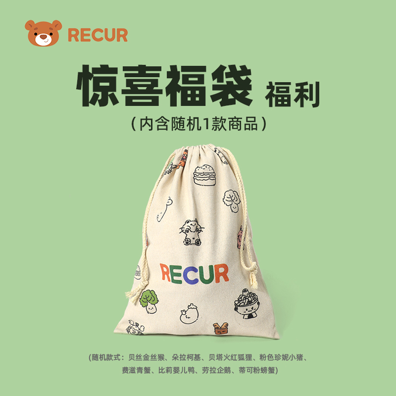 RECUR福袋盲盒动物毛绒玩具礼物