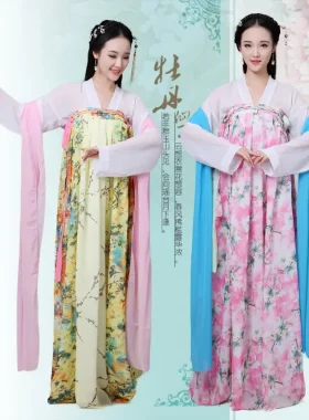 2021新款古装汉服仙女服广袖对襟