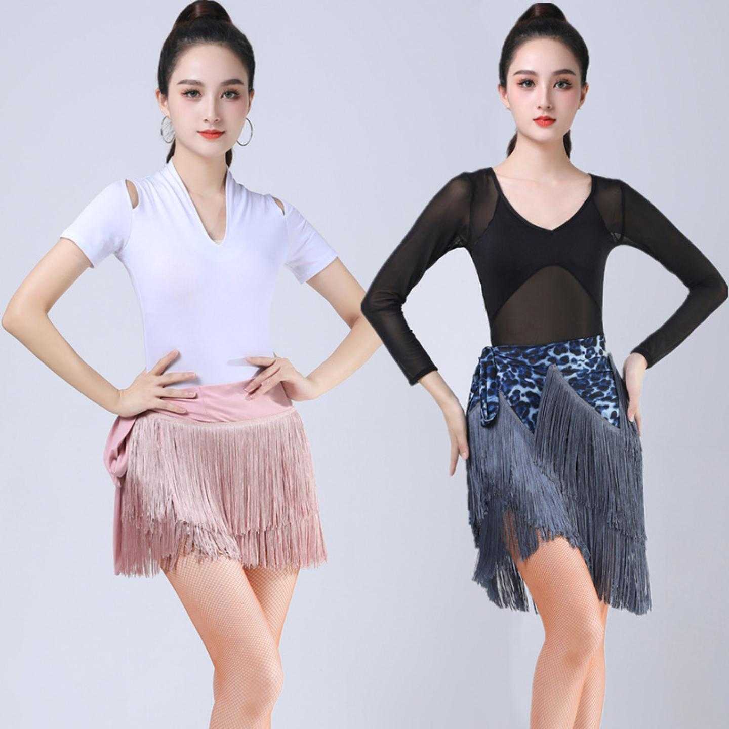 拉丁舞裙练功服女新款跳舞服臀巾
