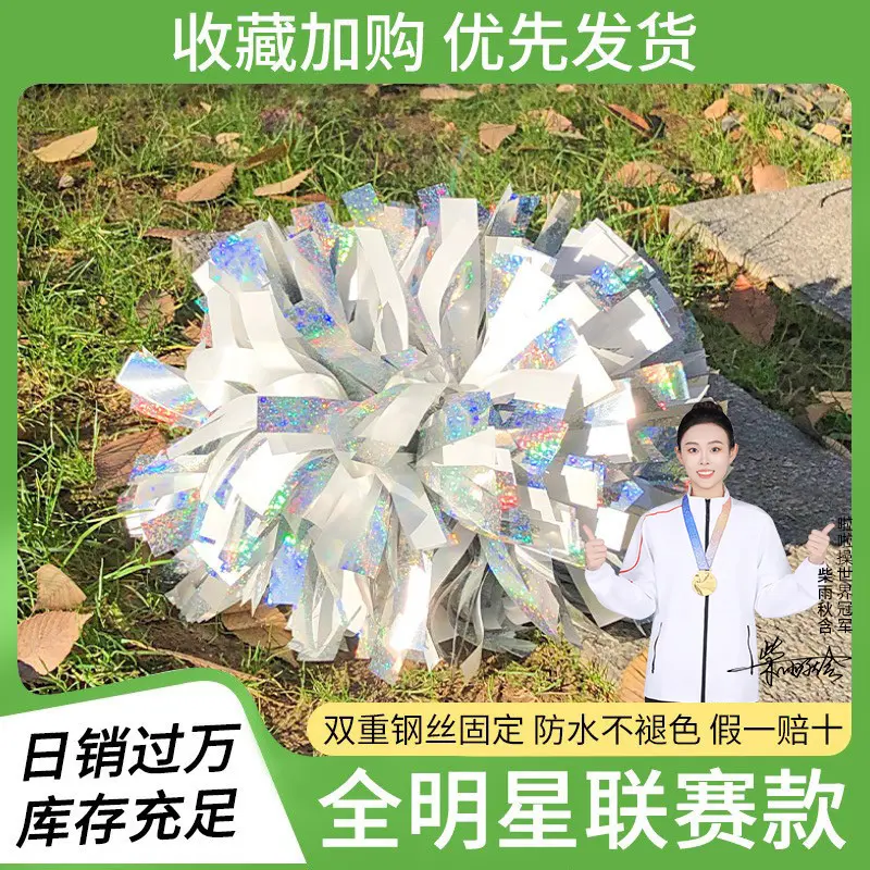 花球啦啦队手拿花花球拉拉队手花