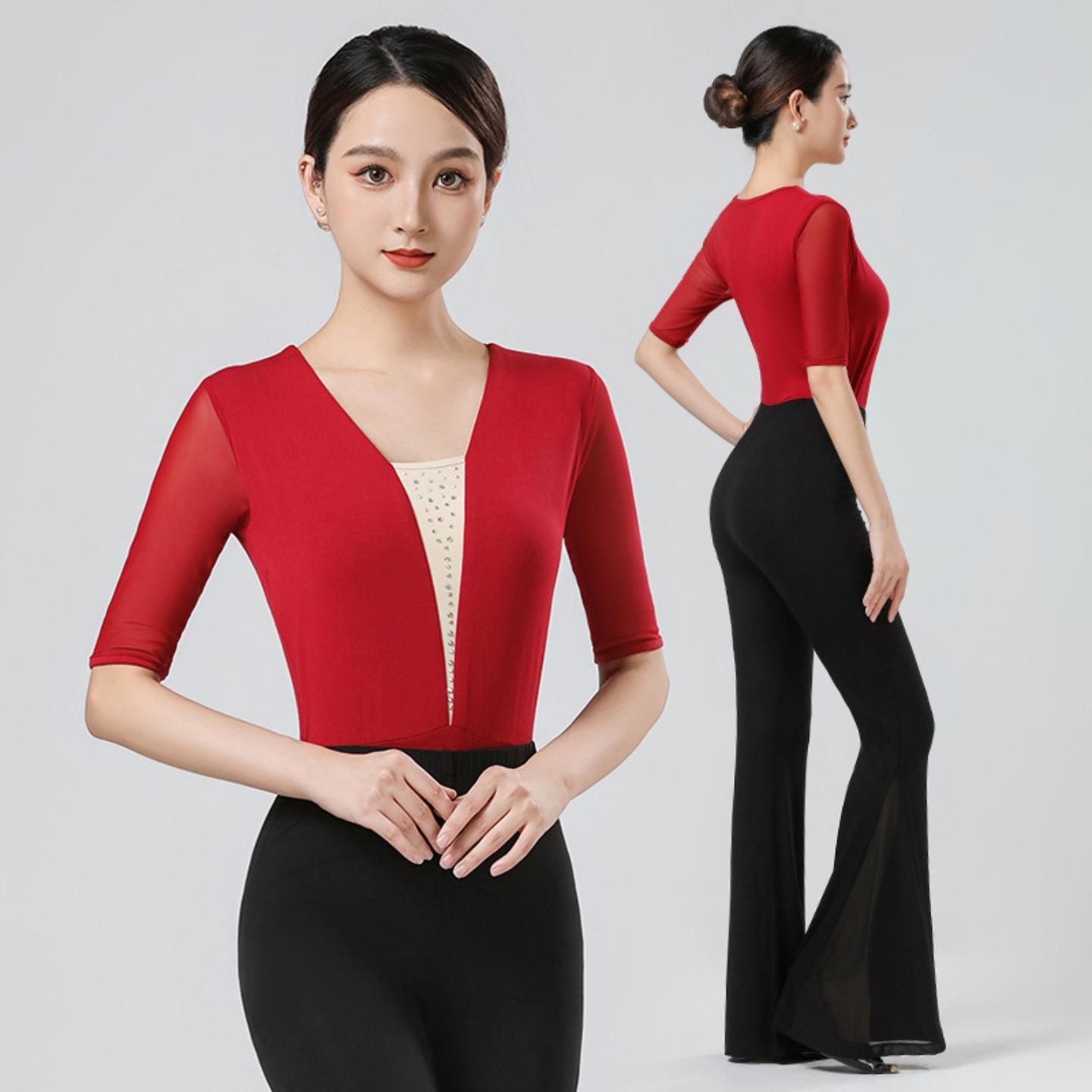 2025年夏季新款形体训练服装女仪态礼仪高级感专业导师形体课走秀