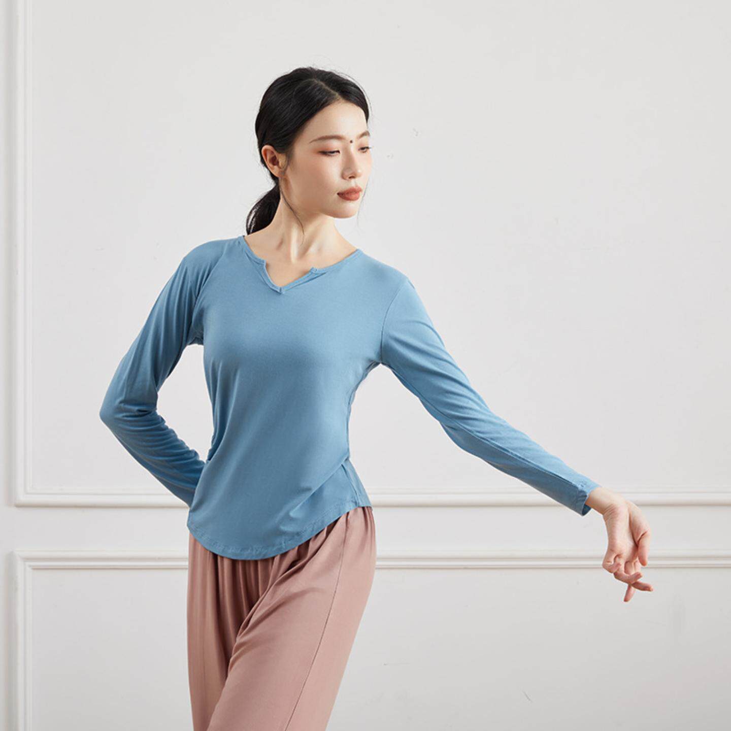 新款现代舞练功服上衣女成人古典