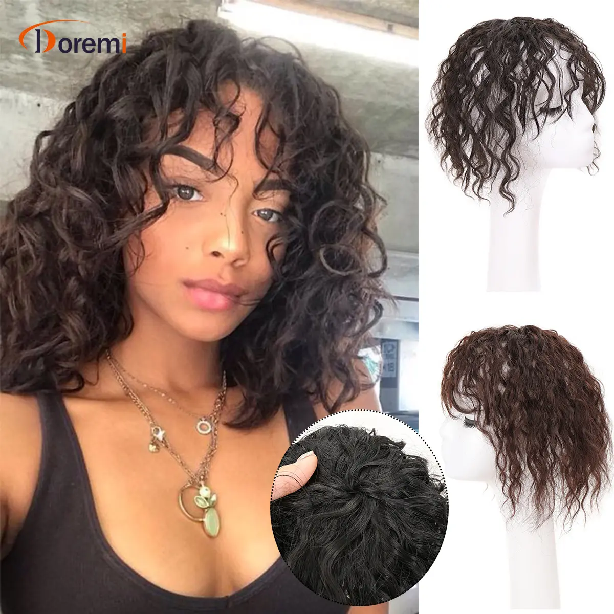 假发女补发片假发片一片式玉米须