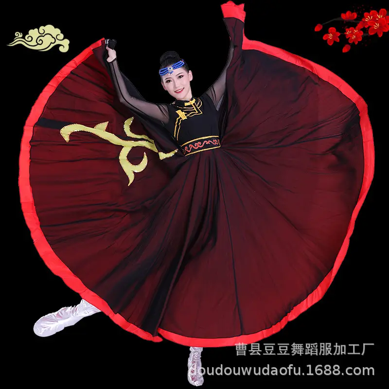 蒙古族舞蹈服装女古典舞民族风