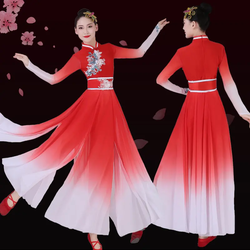 灯火里中国舞蹈演出服飘逸大合唱