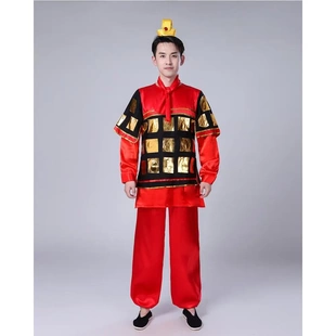 秦兵兵服将军三国将领天兵天将古代士兵演出服男汉服盔甲现货少儿