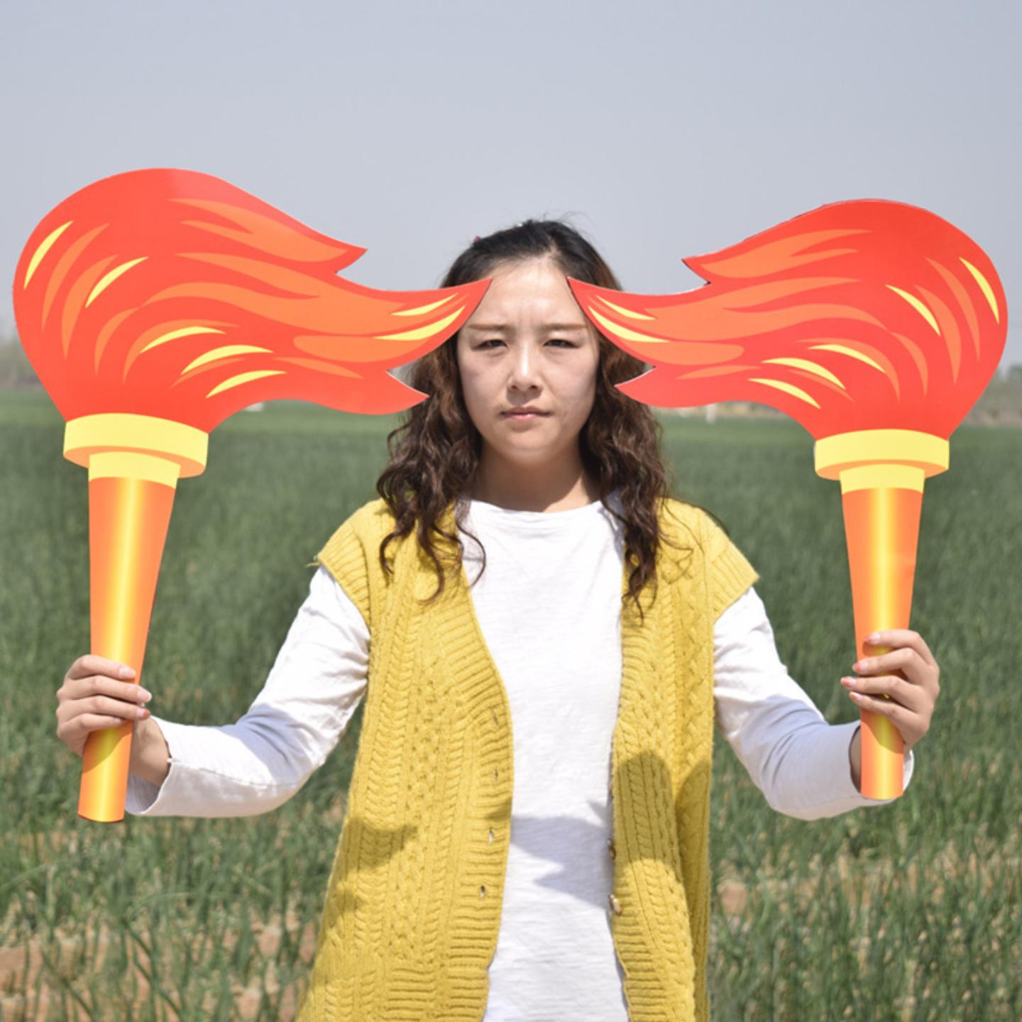 运动会火炬道具手持出场幼儿园