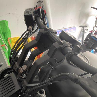 适用钱江闪300闪350S 闪250改装龙头手把增高码加高码后移器