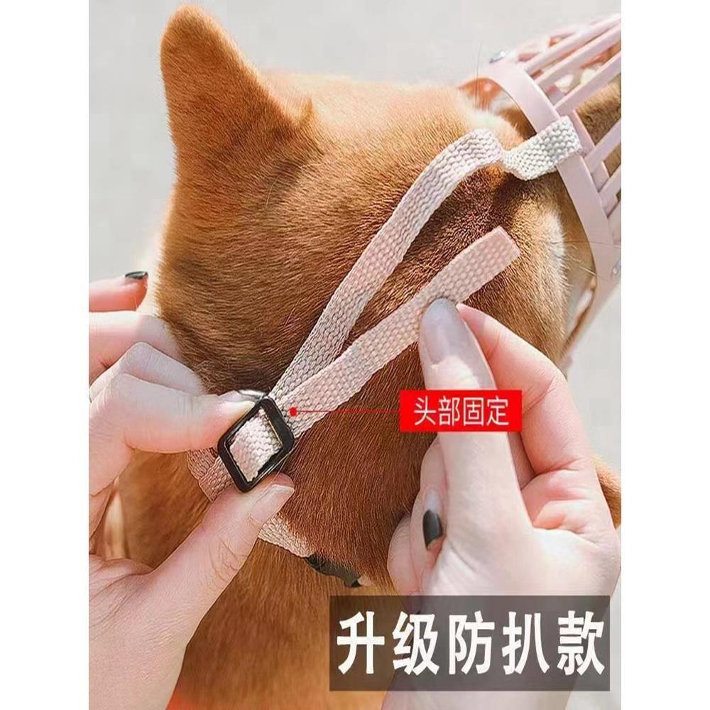 狗狗嘴套防咬叫乱吃嘴罩乱叫防舔止吠器小型口罩神器泰迪柯基嘴套