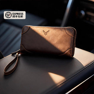 鹿师傅头层牛皮真皮男士手包2026新款奢侈高端手拿包卡包长款钱包,箱包皮具/热销女包/男包,男士包袋,淘宝优惠券,粉丝福利购,淘宝优惠卷