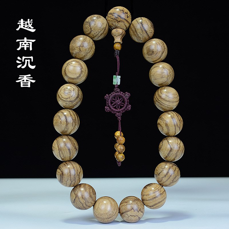 汽车后视镜佛珠挂件挡档位车挂檀香原木手持大红木保平安车载配饰