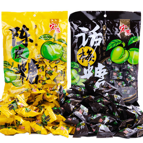 陈皮糖话梅糖软糖酸糖爆浆
