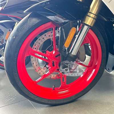 CFMOTO原厂 春风nk450sr配件 轮毂铝合金轮辋 单摇臂前后轮圈后轮