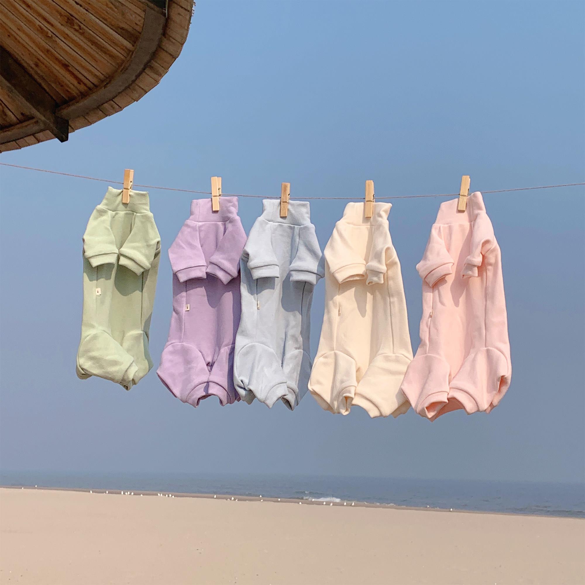 任发财 德绒超软材质护肚子四脚衣高弹打底绝育服无毛猫衣服德文