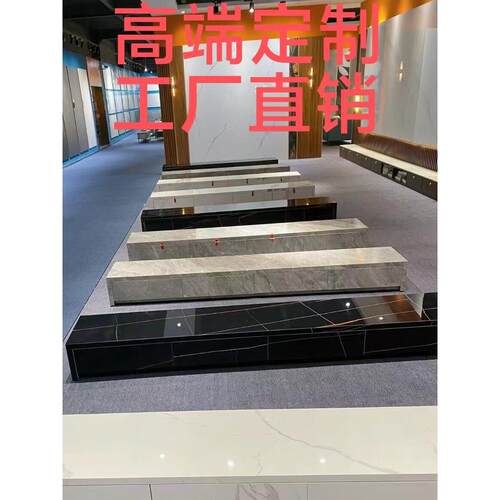 现代岩板电视柜热弯圆弧悬空落地茶几组合意式高端定制简约小户型