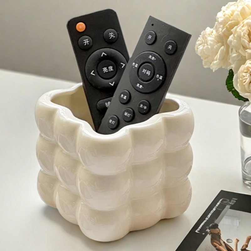 放遥控器的收纳盒轻奢档次精美款高档客厅创意电视机茶几桌面摆件