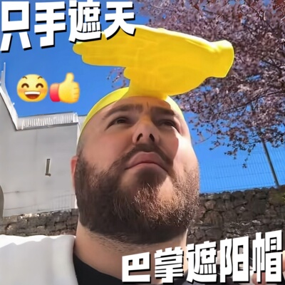 【只手遮天】巴掌遮阳帽