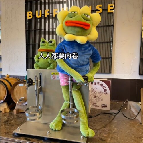 【打工蛙】悲伤蛙太阳花公仔