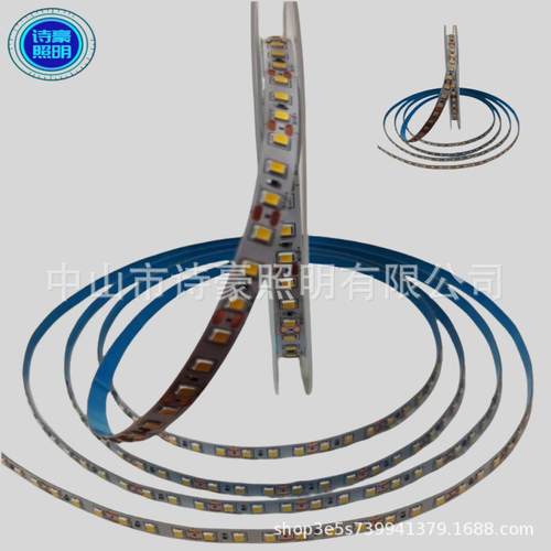 led灯带12v24v2835贴片双面板120灯8mm板低压灯带线条灯橱柜灯条